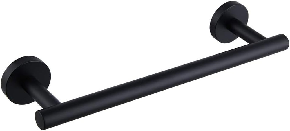 Matte Black Hand Towel Bar SUS 304 Stainless Steel 12-Inch Towel Rack Holder for Bathroom Wall Mount