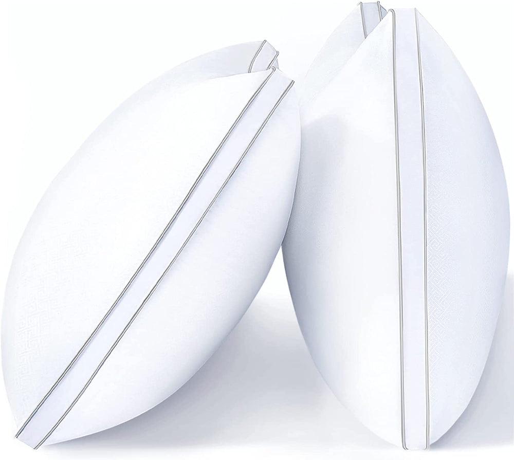 Pillows Queen Size 2 Pack, Bed Pillows for Sleeping, for Back, Stomach or Side Sleepers, Hotel Quality Pillows with down Alternative, Easy Care, 20" X 30"