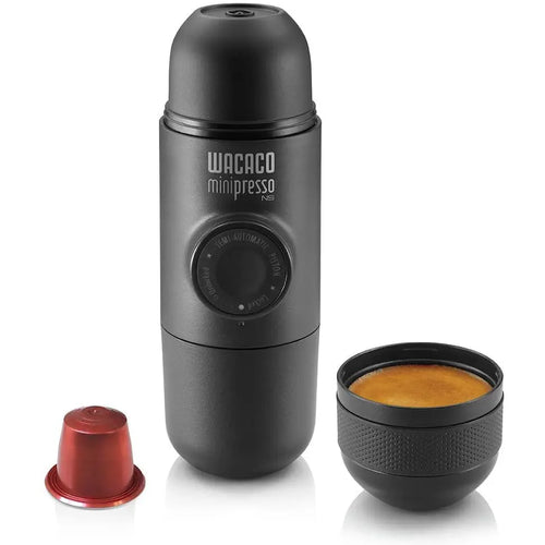 Wacaco Minipresso NS, Portable Espresso Machine, Compatible Nespresso Original Capsules, Travel Coffee Maker, Manually Operated pattanaustralia