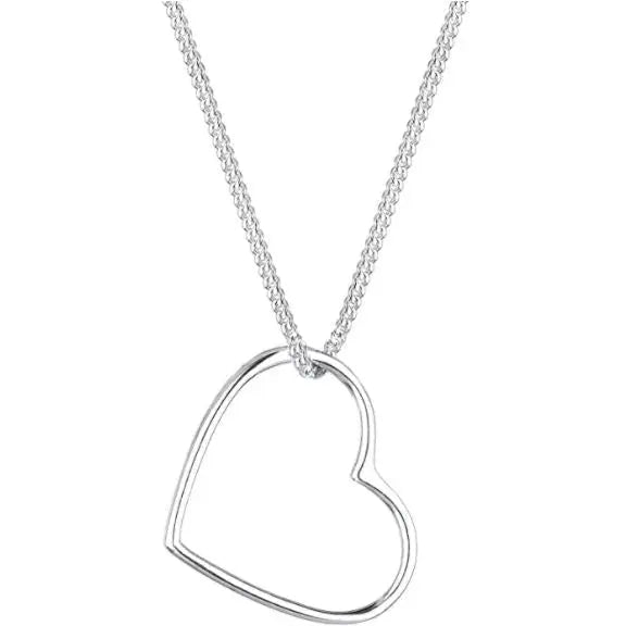 Women's 925 Sterling Silver Heart Pendant Love Filigree Necklace pattanaustralia