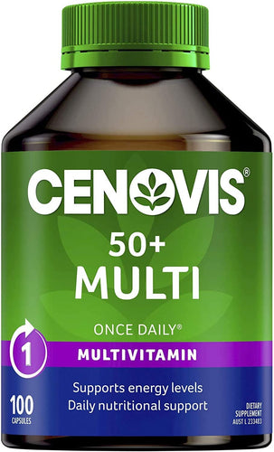 50+ Multivitamin for Energy - Comprehensive Formula Containing 27 Ingredients - Multi Vitamin 100 Capsules