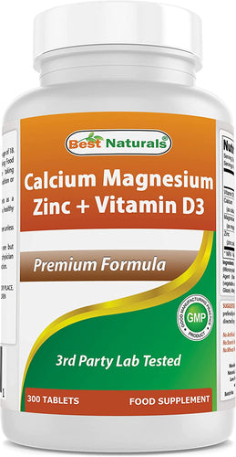 Calcium Magnesium Zinc with D3 300 Tablets