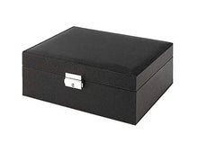 Load image into Gallery viewer, Jewellery Organizer Case Box Holder Storage Earring Ring Velvet Display Leather pattanaustralia
