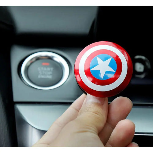 Marvel Captain America Car One-button Start Button Decorative Protective Cover Stickers Ignition Device Switch Decorative pattanaustralia