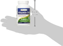 Load image into Gallery viewer, Vitamin D3 10000 IU for Stronger &amp; Healthier Bones, 240 Count
