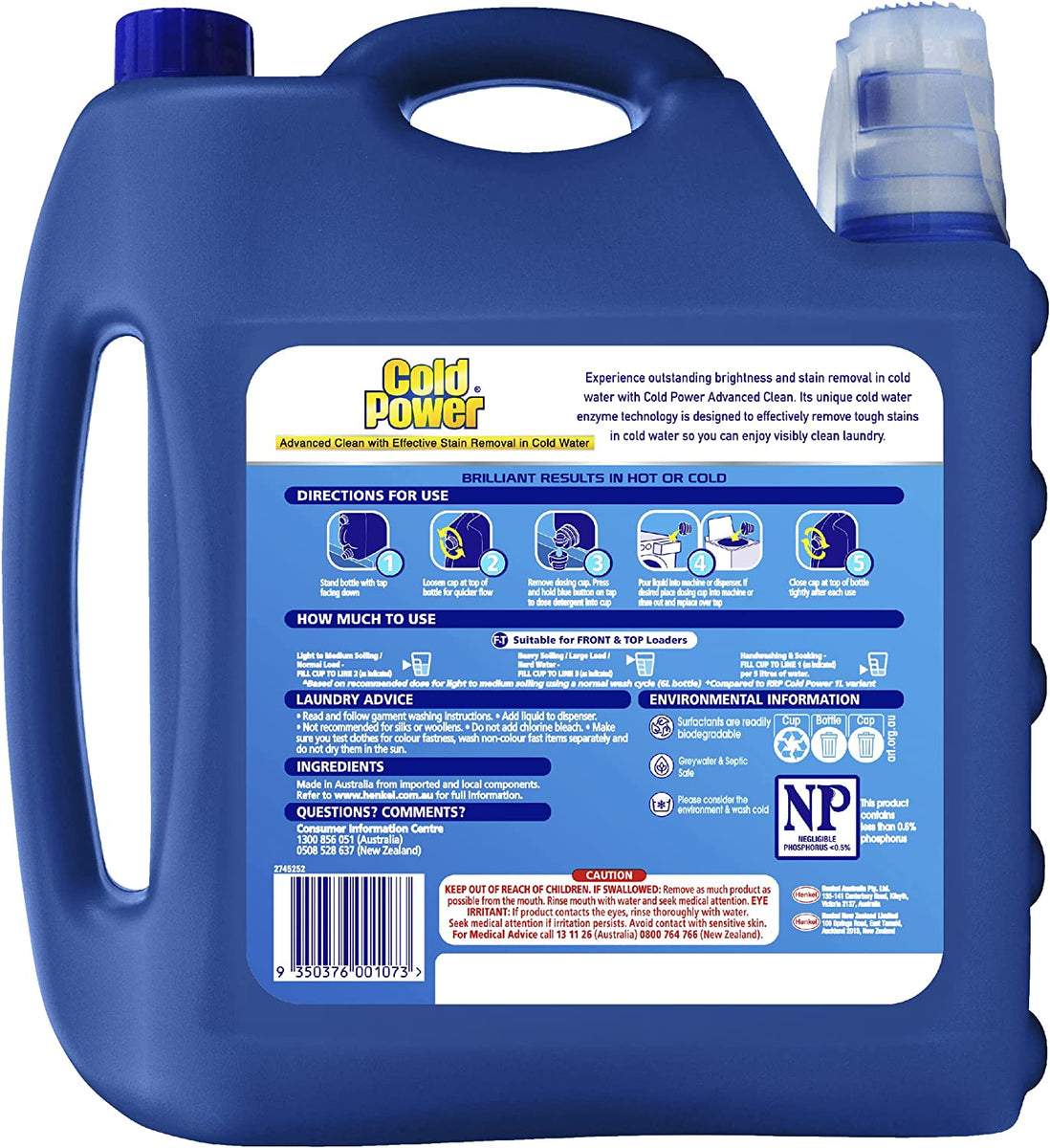 Advanced Clean Liquids Laundry Detergent 6L Extra Value Pack Pattan