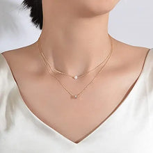 Load image into Gallery viewer, Crystal Pearl Casual Decor Multi Layered Gold Necklace Collar  for Women pattanaustralia
