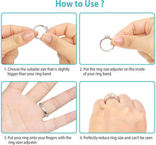 Load image into Gallery viewer, Invisible Ring Size Adjuster for Loose Rings Ring Adjuster Sizer Fit Any Rings Ring Guard Spacer (Clip-ON, 8 PCS) pattanaustralia
