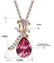 Load image into Gallery viewer, Women Pendant Necklace, Romantic Rose Her with Jewelry Gift Box, Valentines, Birthday, Anniversary pattanaustralia
