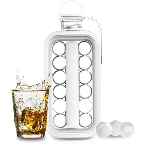 Ice Cube Molds, Tray 2 in 1 Portable Ice Ball Maker Kettle, Easy to Make 17 Grids Ice Ball for Home, Party, Beer, Whiskey, Juice, Champagne pattanaustralia