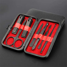 Load image into Gallery viewer, Manicure Pedicure Set 7pcs Stainless Steel Fingernail Scissors Kit Portable Travel Luxury Nail Trimmer, Clipper Grooming Kit with Storage Box pattanaustralia
