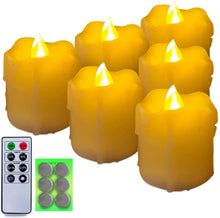 Load image into Gallery viewer, Homemory Rechargeable Flameless Candles with Remote, Battery, Timer, 6 PCS Electric Fake Candle in Warm White (USB Cable Included) pattanaustralia
