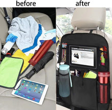 Load image into Gallery viewer, Car Back Seat Organizer, 2 Pack of Oxford Waterproof Car Seat Protector with Tablet Holder, Multi-Pocket Car Storage Bag for Kids and Toddlers pattanaustralia
