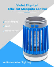 Load image into Gallery viewer, Ultrasonic Electronic Mosquito Killer, Catcher with LED Lamp - Eco Friendly, USB &amp; Solar power Pattan Australia
