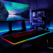 Load image into Gallery viewer, Geecol RGB Led Gaming Mouse Pad, Oversized Glowing Soft Extended with Anti-Slip Mat, 80 * 30cm(31.5 * 12 Inch) pattanaustralia
