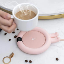 Load image into Gallery viewer, Perfk Coffee Mug Warmer Cup Heater Smart Thermostatic Hot Tea Makers 3 Gear Heating Coaster Desktop Heater for Coffee Milk Tea pattanaustralia
