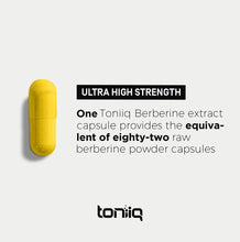 Load image into Gallery viewer, Ultra High Strength Berberine Hcl from the Himalayas - 97% Standardized Purity - All Natural Extraction - 82:1 Concentrated Extract - the Strongest Berberine 500Mg Available - 90 Veggie Capsules
