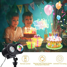 Load image into Gallery viewer, ALED LIGHT Outdoor Decoration Projector Light with Remote Control and 20 Pattern Slides Waterproof Pattan Australia
