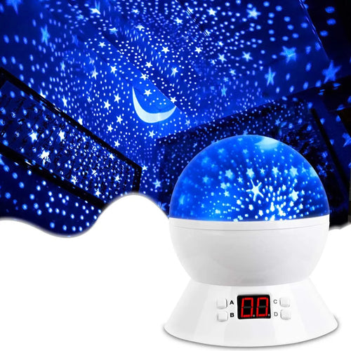 MOKOQI Rotating Star Sky Projection Night Lights Toys Table Lamps with Timer Shut Off & Color Changing for 1 Year Old pattanaustralia
