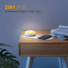 Load image into Gallery viewer, LED Touch Light Wireless Charger, Dimmable Magnetic Portable 600mAh Rechargeable Bedside Lamp for Bedroom, 7.5W for iPhone 12 Pro, 10W for S20 Ultra/S10/Note10 pattanaustralia
