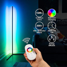 Load image into Gallery viewer, Corner Floor Lamp - RGB Colorful LED Floor Lamps with Remote Control, Adjustable for Living Room, Bedroom, Office Pattan Australia
