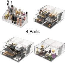 Load image into Gallery viewer, Makeup Cosmetic Organizer Storage Drawers,  Display Boxes Case with 12 Drawers (Clear) pattanaustralia
