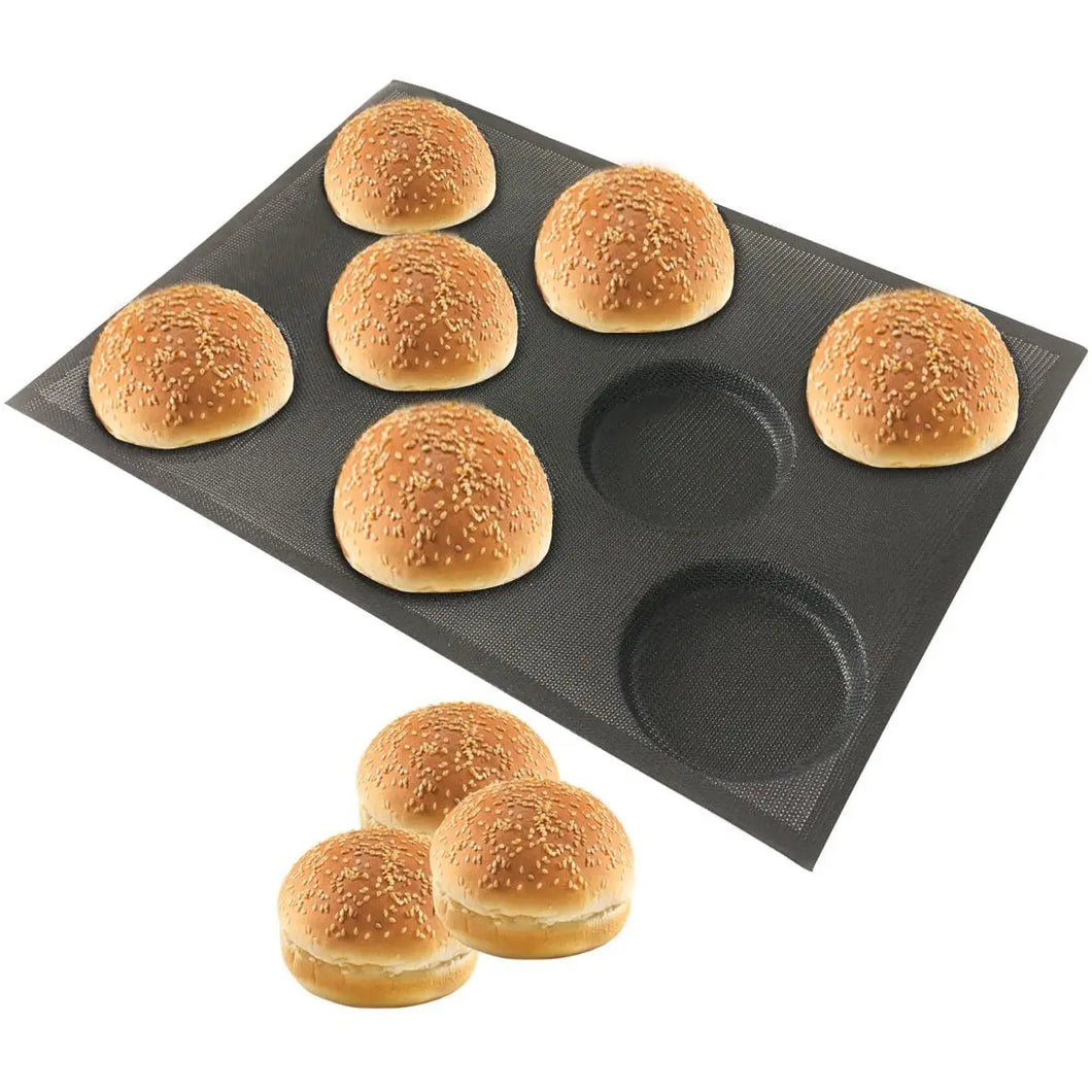 Bluedrop Silicone Hamburger Bread Forms Perforated Bakery Molds Non Stick Pattan Australia