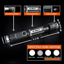 Load image into Gallery viewer, NICRON N7 600 Lumens Tactical Flashlight, 90 Degree Rotation, Ip65 Waterproof with 4 Modes Pattan Australia
