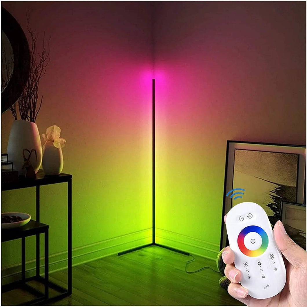 Corner Floor Lamp - RGB Colorful LED Floor Lamps with Remote Control, Adjustable for Living Room, Bedroom, Office Pattan Australia