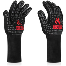 Load image into Gallery viewer, Extreme Heat Resistant Grilling Gloves, Non-Slip Silicone Insulated Grill Mitts Pattan Australia
