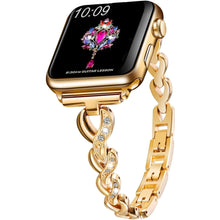 Load image into Gallery viewer, HSY Bling Band for Apple Watch 38mm, 40mm Women Rhinestone Stainless Steel Metal Wristband Compatible Series 5,4,3,2,1 Pattan Australia
