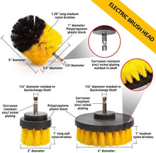 Load image into Gallery viewer, 6 Pcs Drill Brush Set, Grout Cleaning Brush, Tyre Cleaning Brush, Alloy Wheel Cleaning Brush, Car Cleaning Brush, Power Scrubber by Zingooria pattanaustralia

