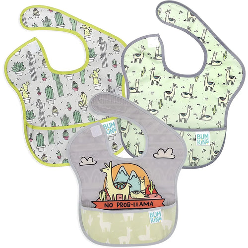Baby Bib, Waterproof, Washable, Stain and Odor Resistant, 3 Piece Pack Pattan Australia