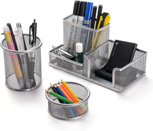 Load image into Gallery viewer, Desk Organizer Set with Pen Holder, Metal Mesh Pencil Holder Pattan Australia
