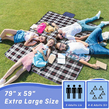 Load image into Gallery viewer, ZOMAKE Picnic Blanket with Waterproof Backing Extra Large Washable Beach Mat 200X150 Pattan Australia
