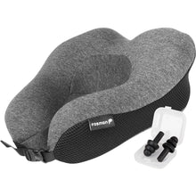 Load image into Gallery viewer, Fosmon Travel Neck Pillow with Earplugs, Soft and Comfortable Memory Foam Neck Cushion, Head &amp; Chin Pattan Australia
