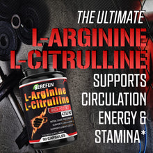 Load image into Gallery viewer, L-Arginine L-Citrulline Supplement 4250Mg - Nitric Oxide Booster, Performance &amp; Endurance &amp; Strength Supplements for Men, Muscle Growth - 90 Capsules

