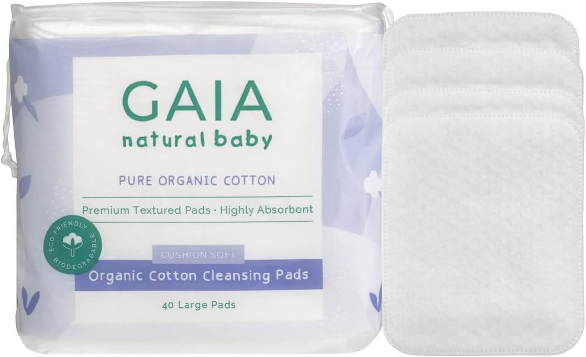 Natural Baby Organic Cotton Cleansing Pads 40 Pack Pattan Australia