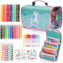 Load image into Gallery viewer, Fruit Scented Markers Set with Unicorn Pencil Case PLUS Augmented Reality Experience Pattan Australia
