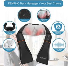 Load image into Gallery viewer, Electric Neck and Back Massager with Heat, 3D Kneading Massage Pillow for Pain Relief on Shoulder Leg Calf Foot Full Body Muscles pattanaustralia
