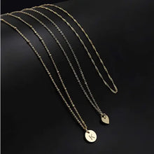 Load image into Gallery viewer, Aisansty Layered Heart Disc Initial Necklaces for Women, Girls 14K Gold Plated Handmade pattanaustralia
