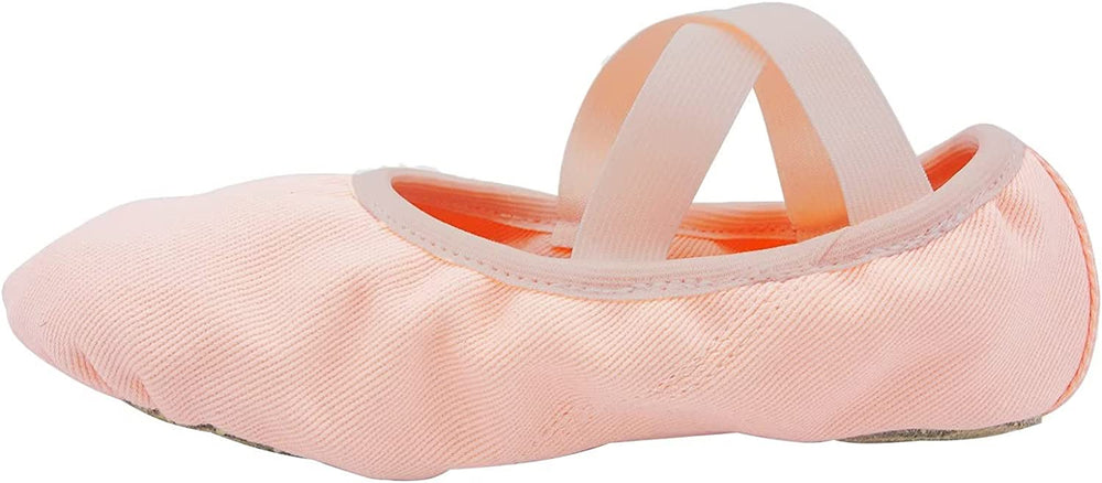 Ballet Shoe, Girls Elastic Ballet Slippers Stretch Canvas Dance Shoes for Kids Adult