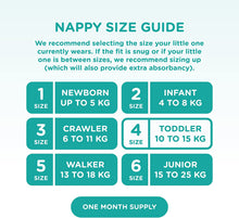 Load image into Gallery viewer, , Size 4 Toddler Nappies (Up to 10-15Kg), 150 Nappies, One Month Supply
