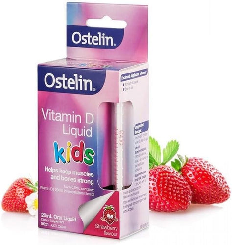 Kids Vitamin D Liquid - D3 for Childrens Bone Health and Immune Support - 20Ml