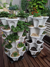 Load image into Gallery viewer, - Large 5 Tier Stackable Planter Set Vertical Garden - 45Cm Width (Stone)
