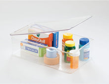 Load image into Gallery viewer, (Extra Long) -  Storage Box Organiser for First Aid Kit, Medicine, Medical, Dental Supplies - Extra Large, Clear
