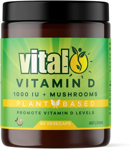 Plant Based Vitamin D Supplement 60 Vegecaps