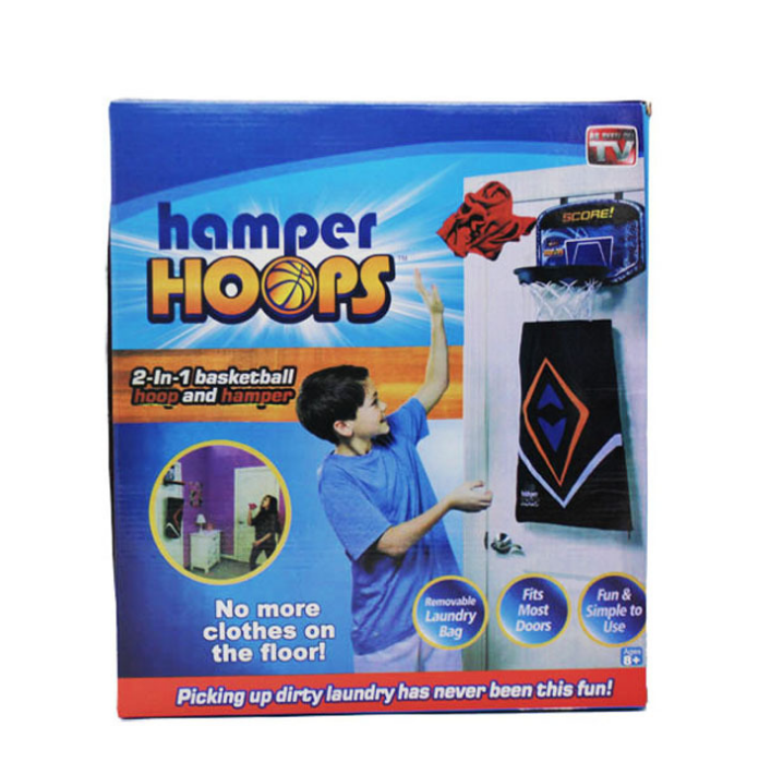 Hamper Hoop Basketball Rack with Foldable Storage Bag