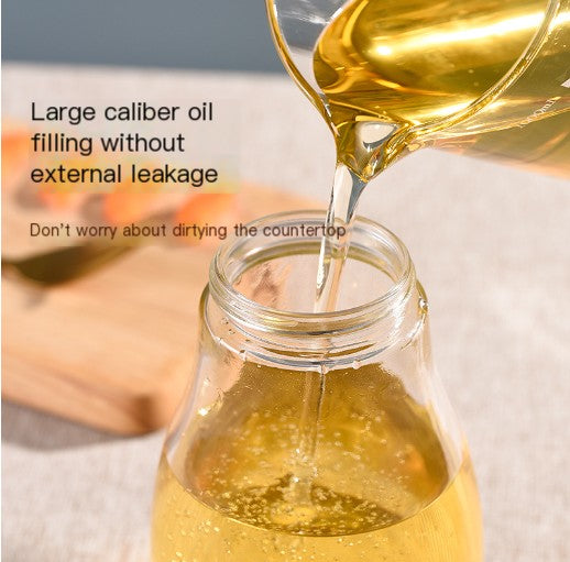 Automatic Opening Glass Oil Dispenser for Kitchen Use
