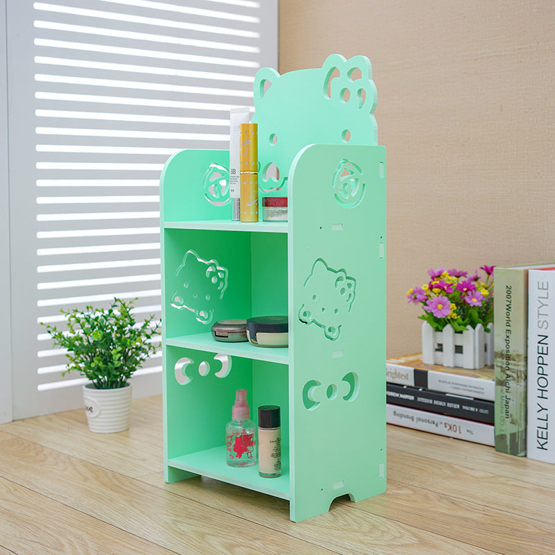 Lace Carved Nightstand Storage Cabinet for Bedroom